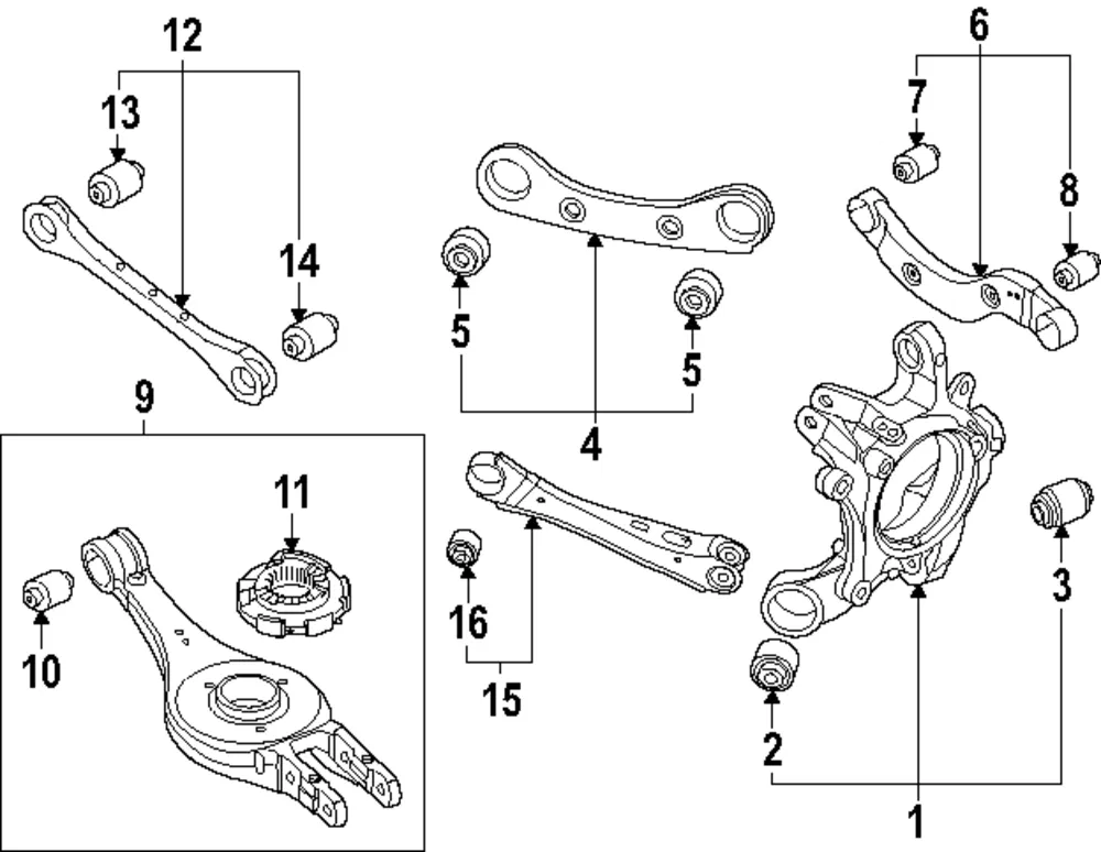 Trailing Arm - Kia (55270-DO000)