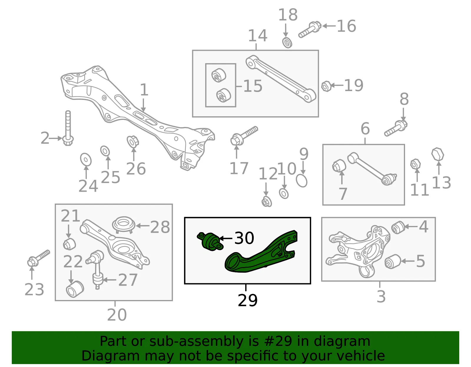 Trailing Arm - Kia (55280-4C000) - view 2