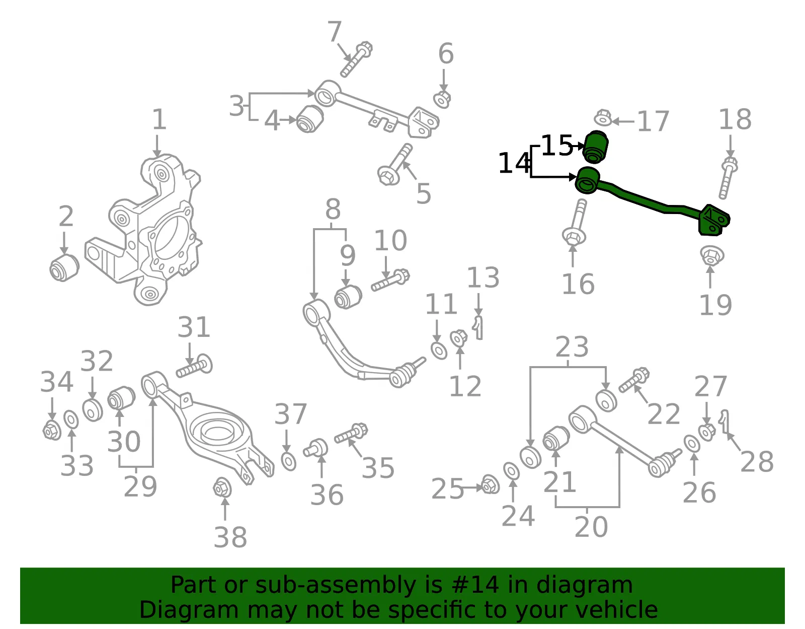 Trailing Arm - Kia (55270-3T100) - view 2