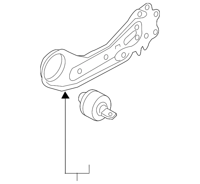 Trailing Arm - Passenger Side (RH) - Kia (55280-D4220)