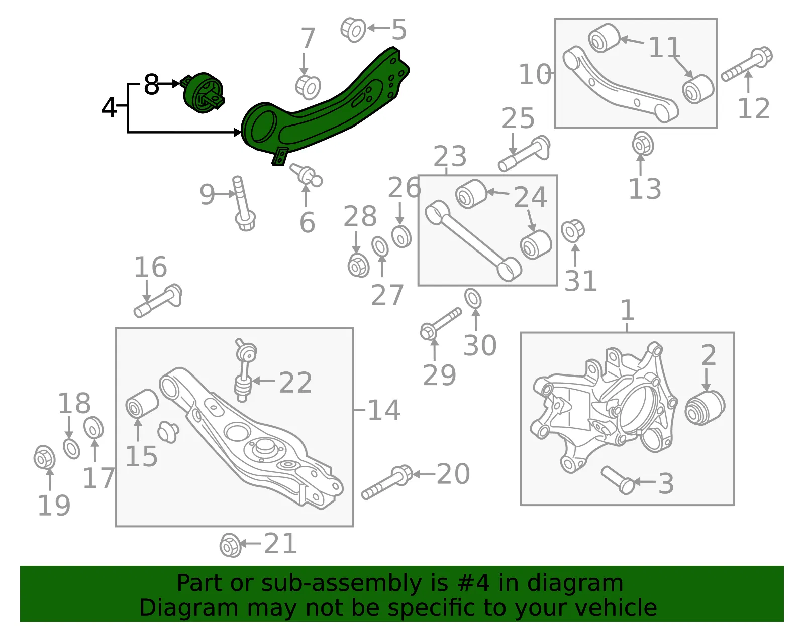 Trailing Arm - Kia (55280-C5050) - view 2