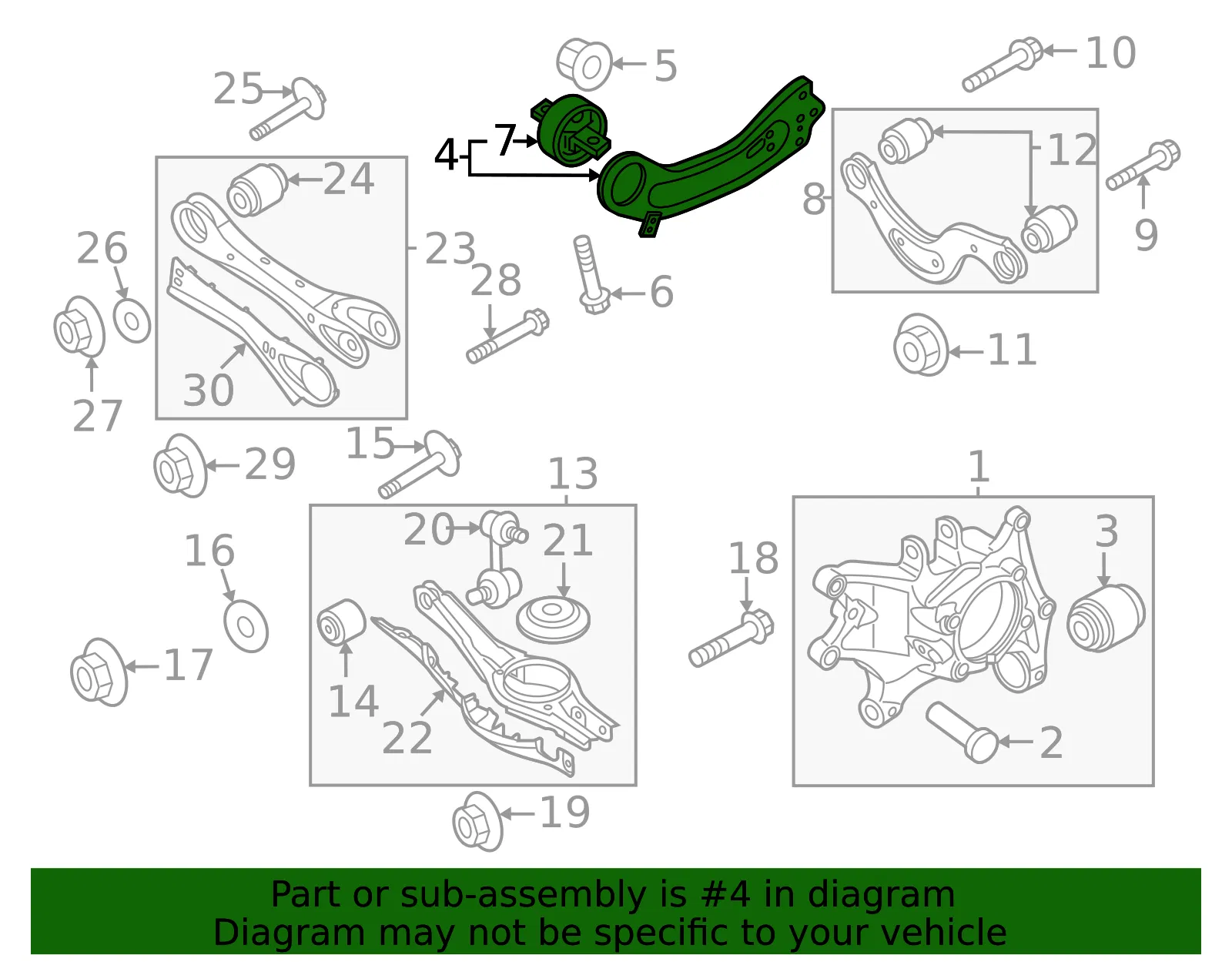 Trailing Arm - Kia (55270-CW000) - view 2