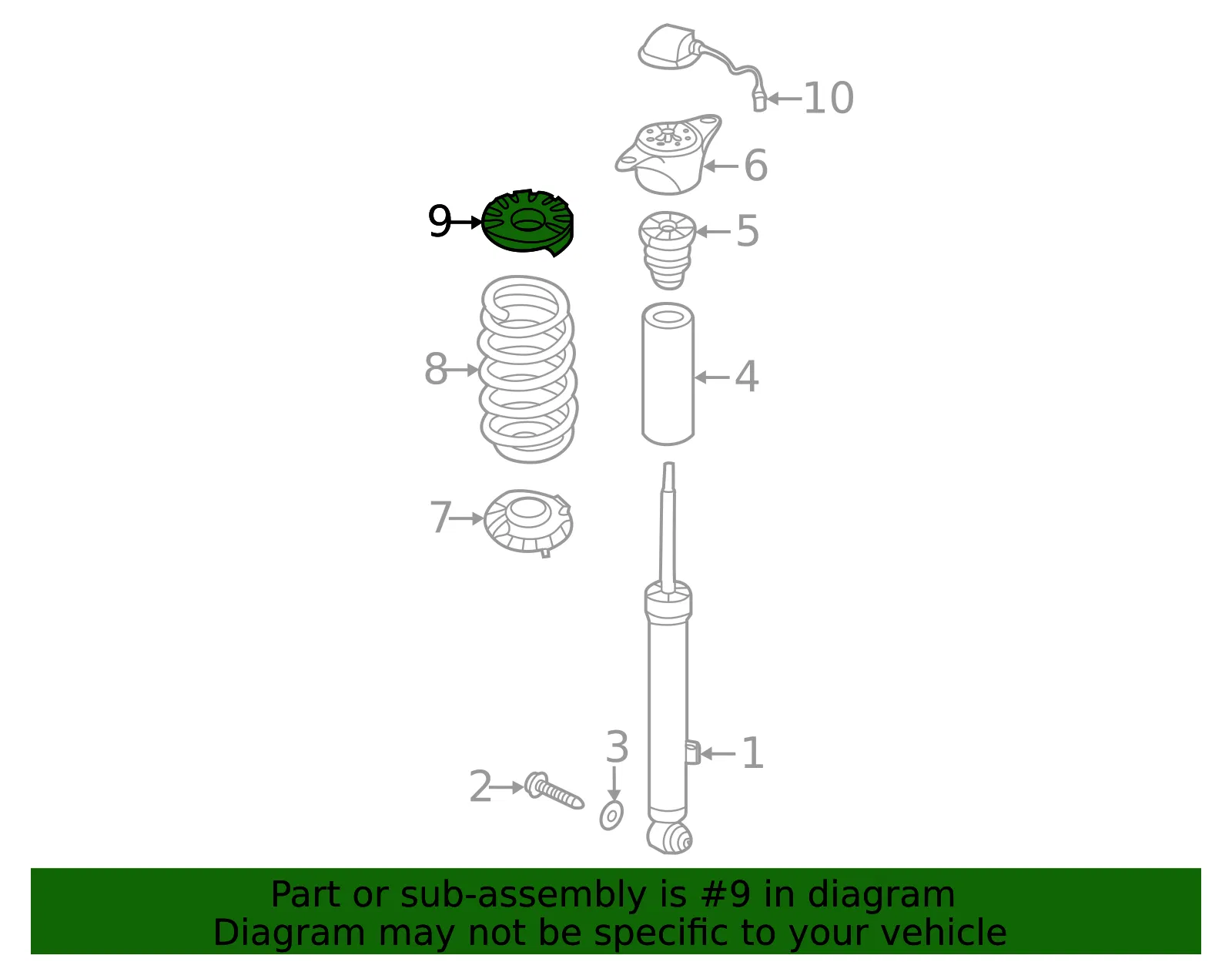 Upper Insulator - Kia (55334-J6000) - view 2