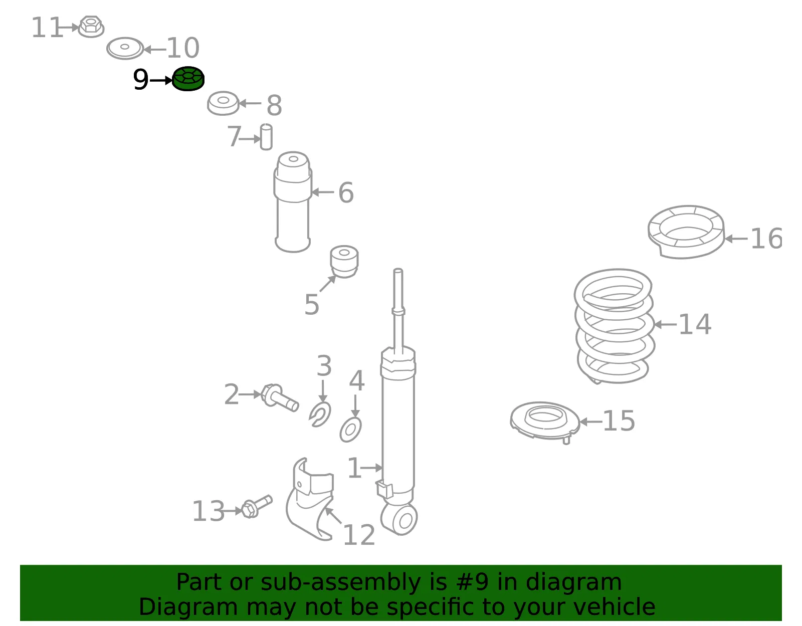 Upper Insulator - Kia (55343-2J000) - view 2
