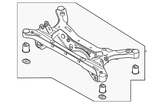 Cross-member Rear - Kia (55405-L1100)