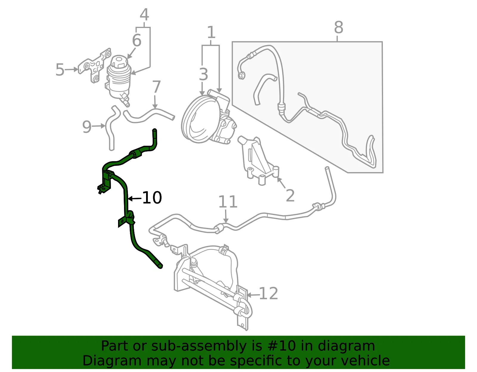 Return Pipe - Kia (57578-1F000) - view 2