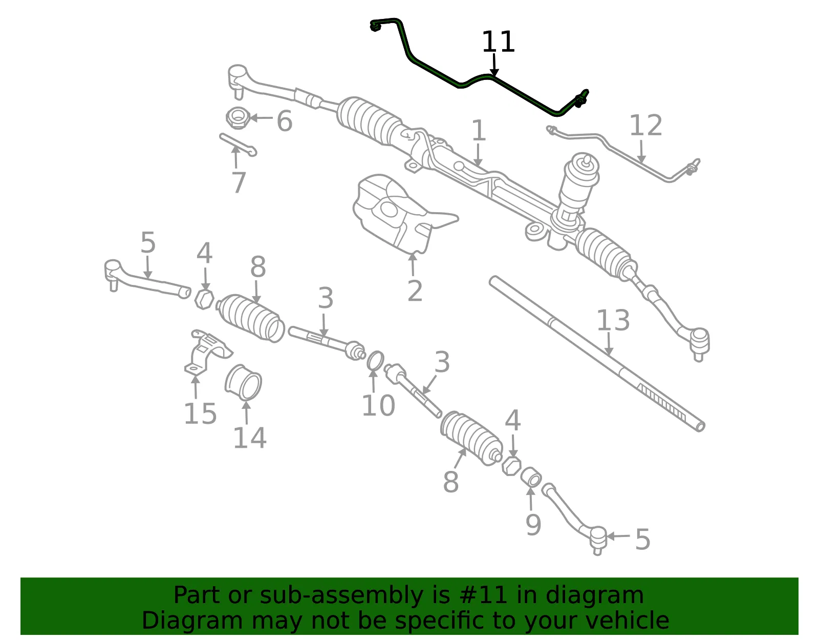 Pressure Tube - Passenger Side (RH) - Kia (57718-4D000) - view 2