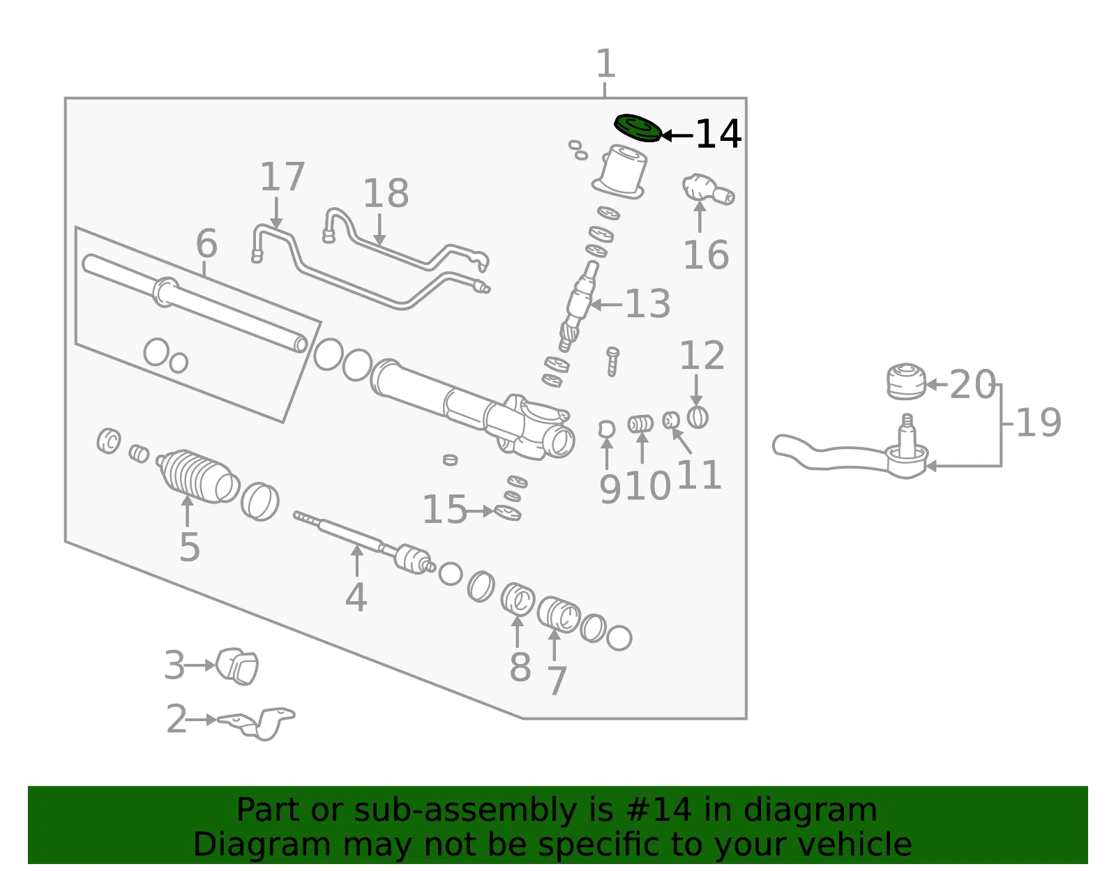 Pinion Valve Dust Cap - Kia (57790-38000) - view 2