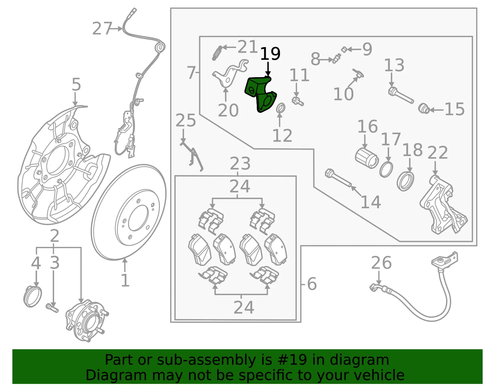 Cable Guide - Kia (58226-J9200) - view 2