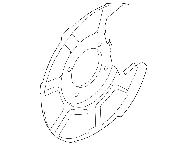 Backing Plate - Driver's Side (LH) - Kia (58243-S9000)