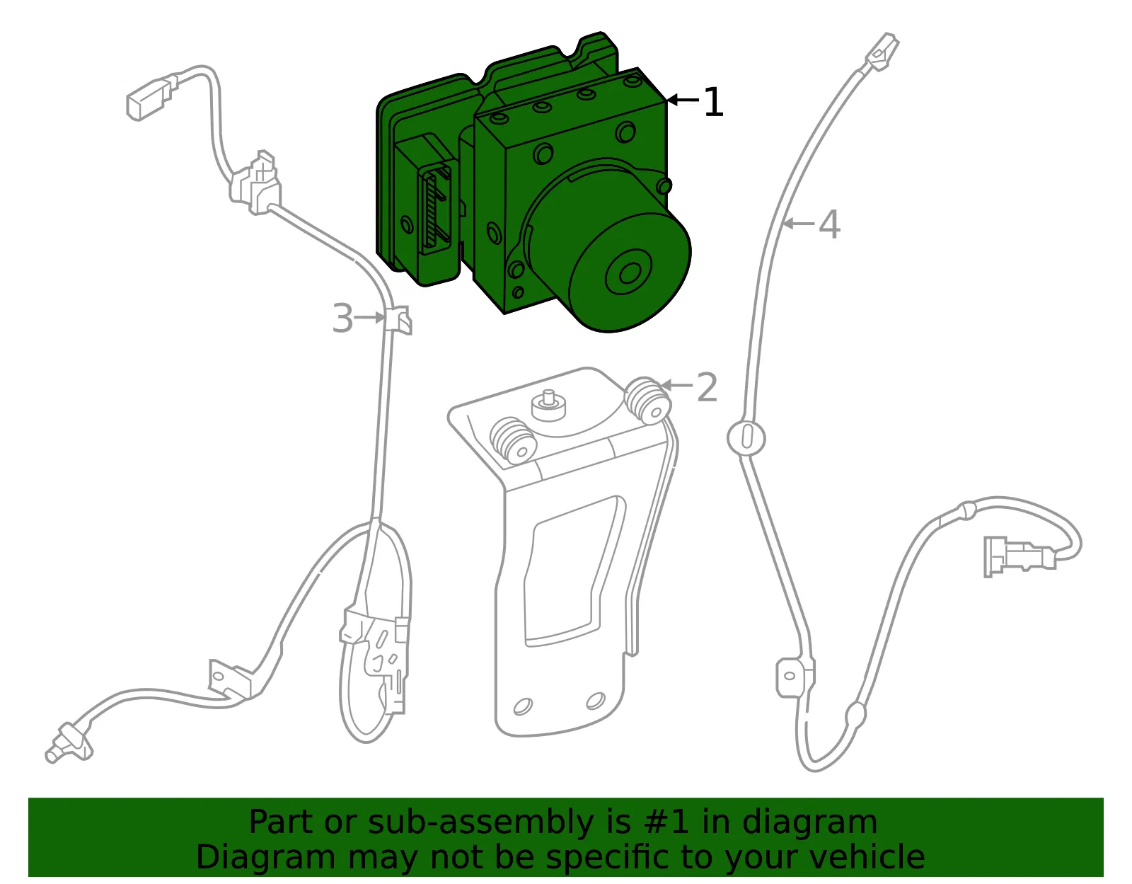 ABS Control Unit - Kia (58910-K0300) - view 2