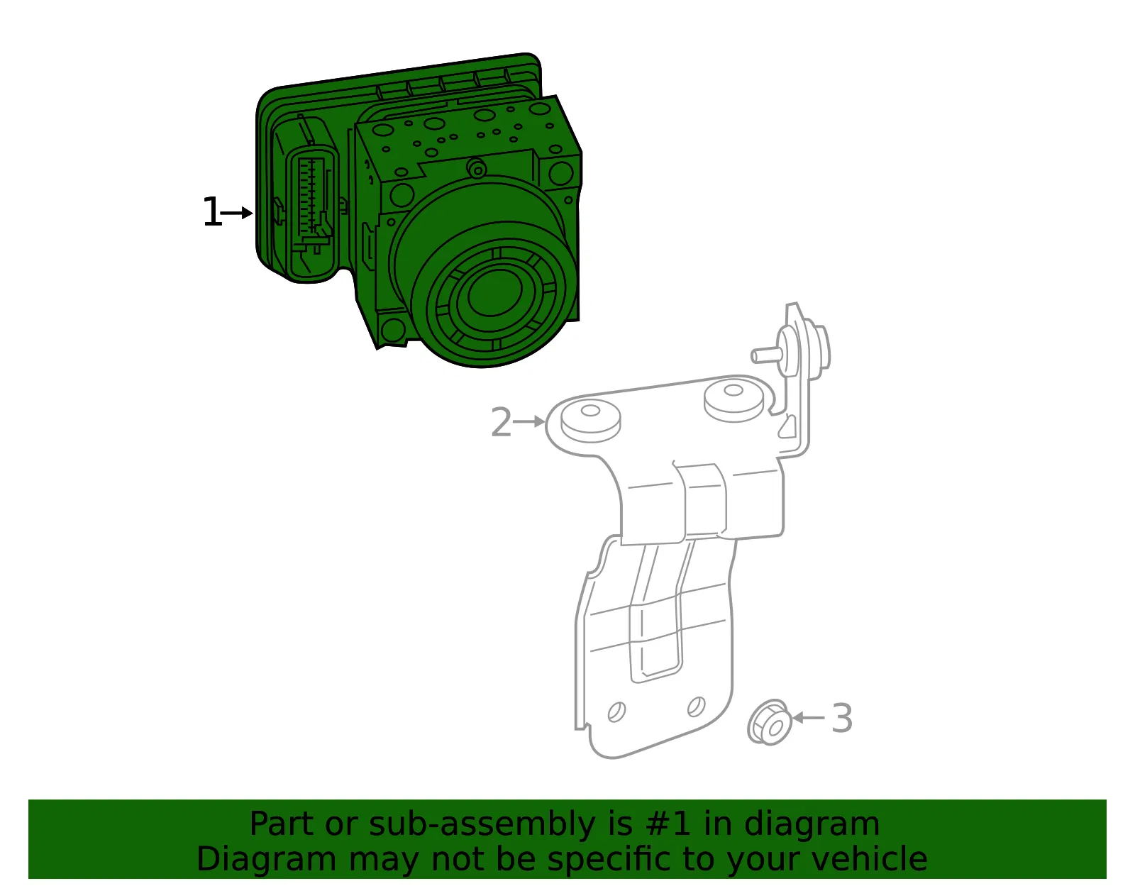 ABS Control Unit - Kia (58910-M7260) - view 2