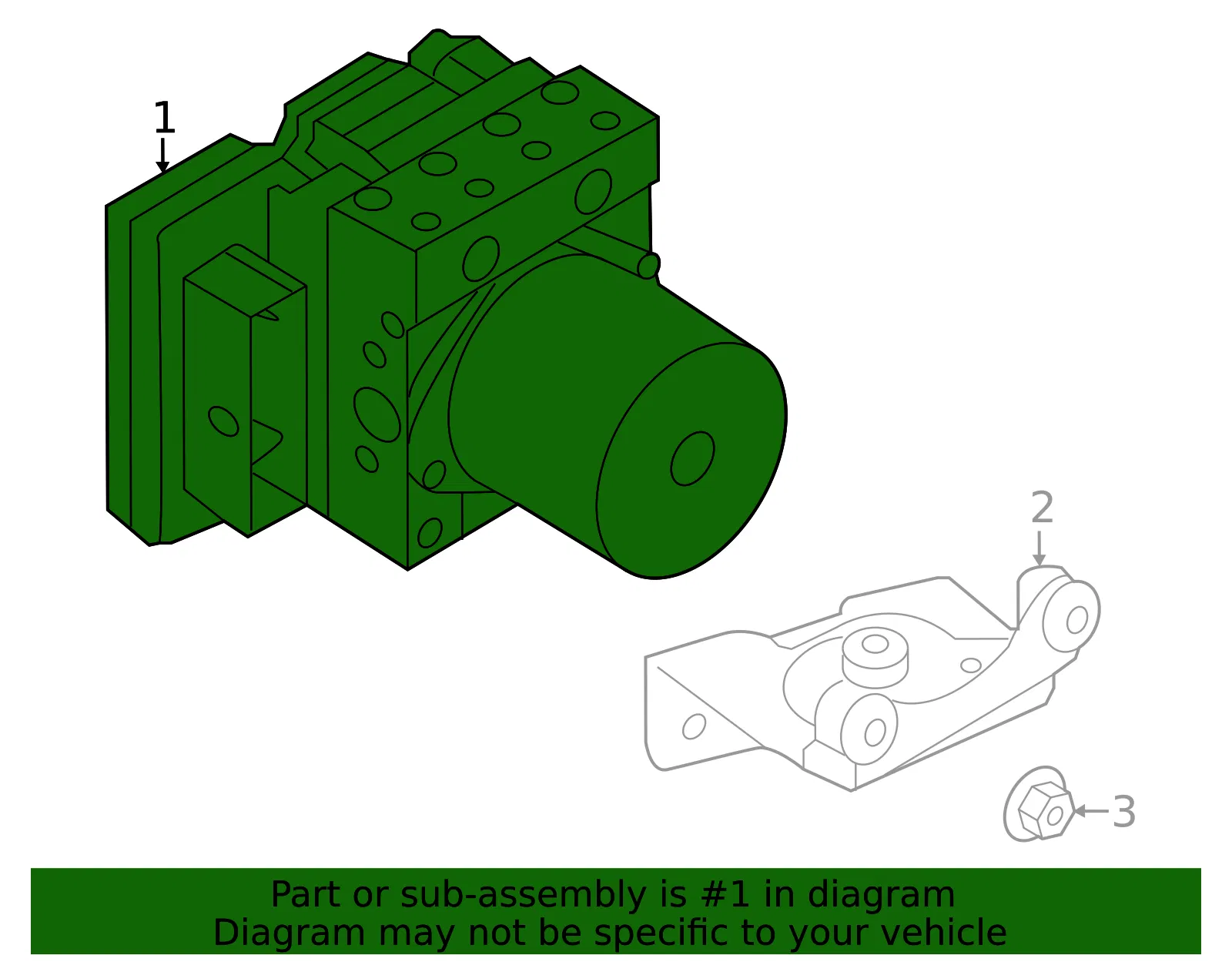 ABS Pump Assembly - Kia (58910-R0950) - view 2