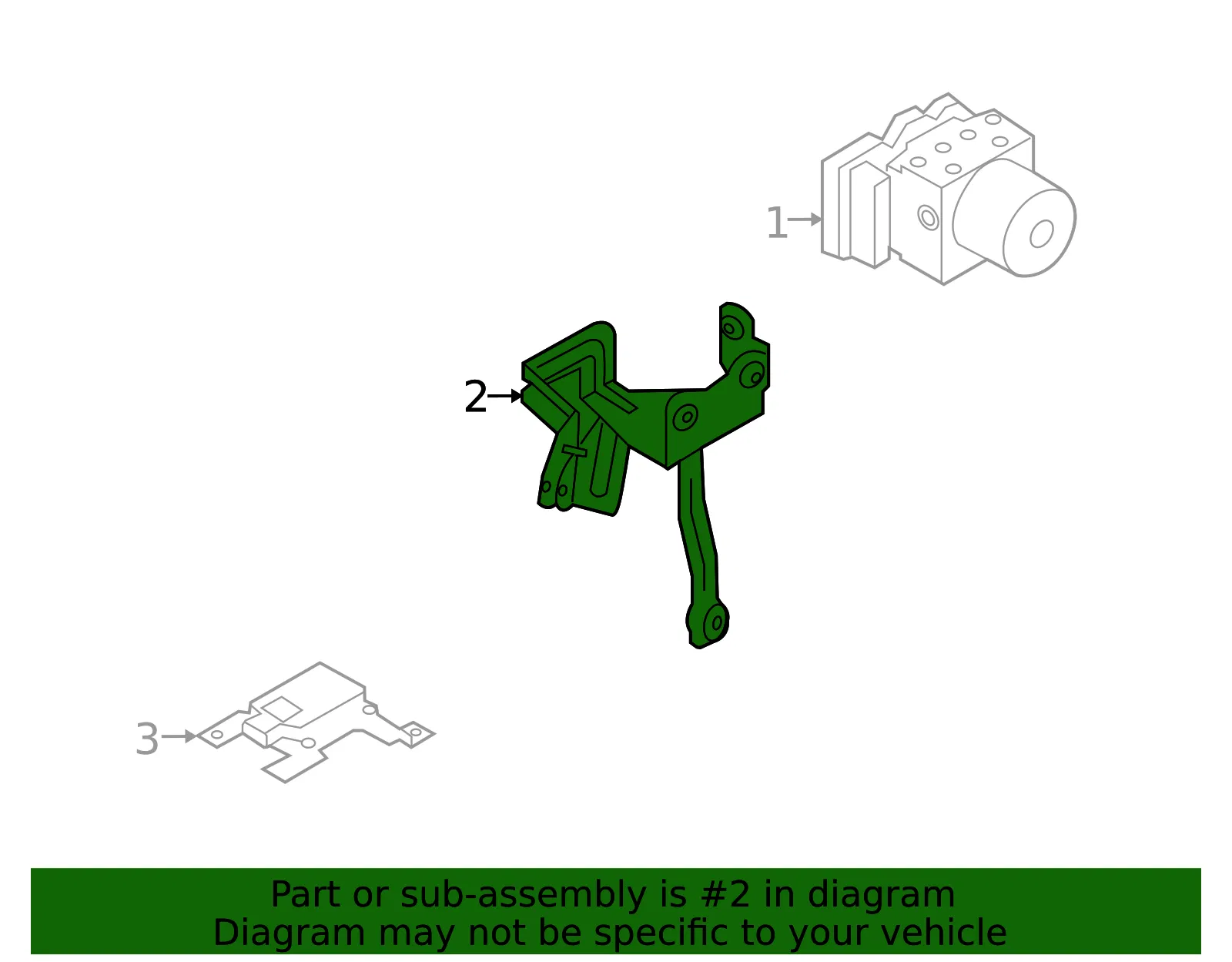 Mount Bracket - Kia (58960-2K300) - view 2
