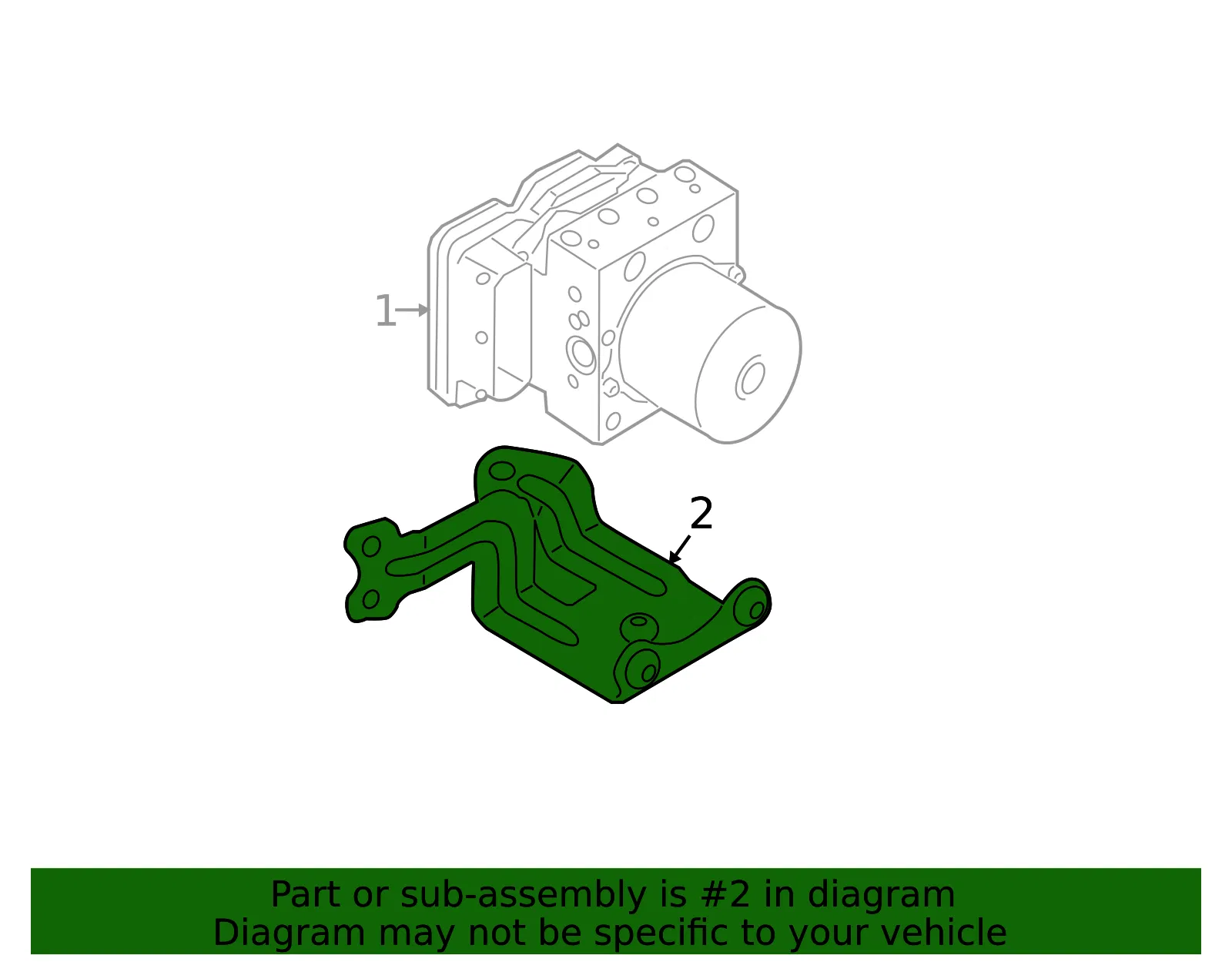 Mount Bracket - Kia (58960-2S820) - view 2