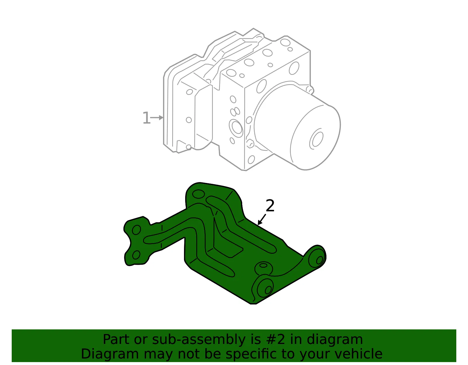 Mount Bracket - Kia (58960-D3100) - view 2