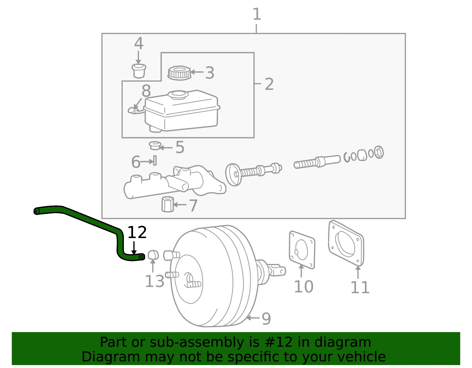 Vacuum Hose - Kia (59130-38106) - view 2