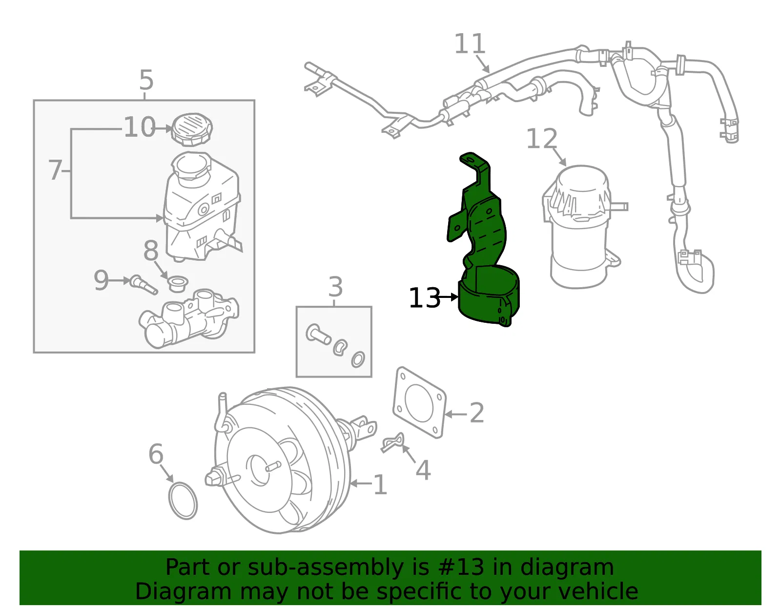 Vacuum Pump Bracket - Kia (59260-J5000) - view 2