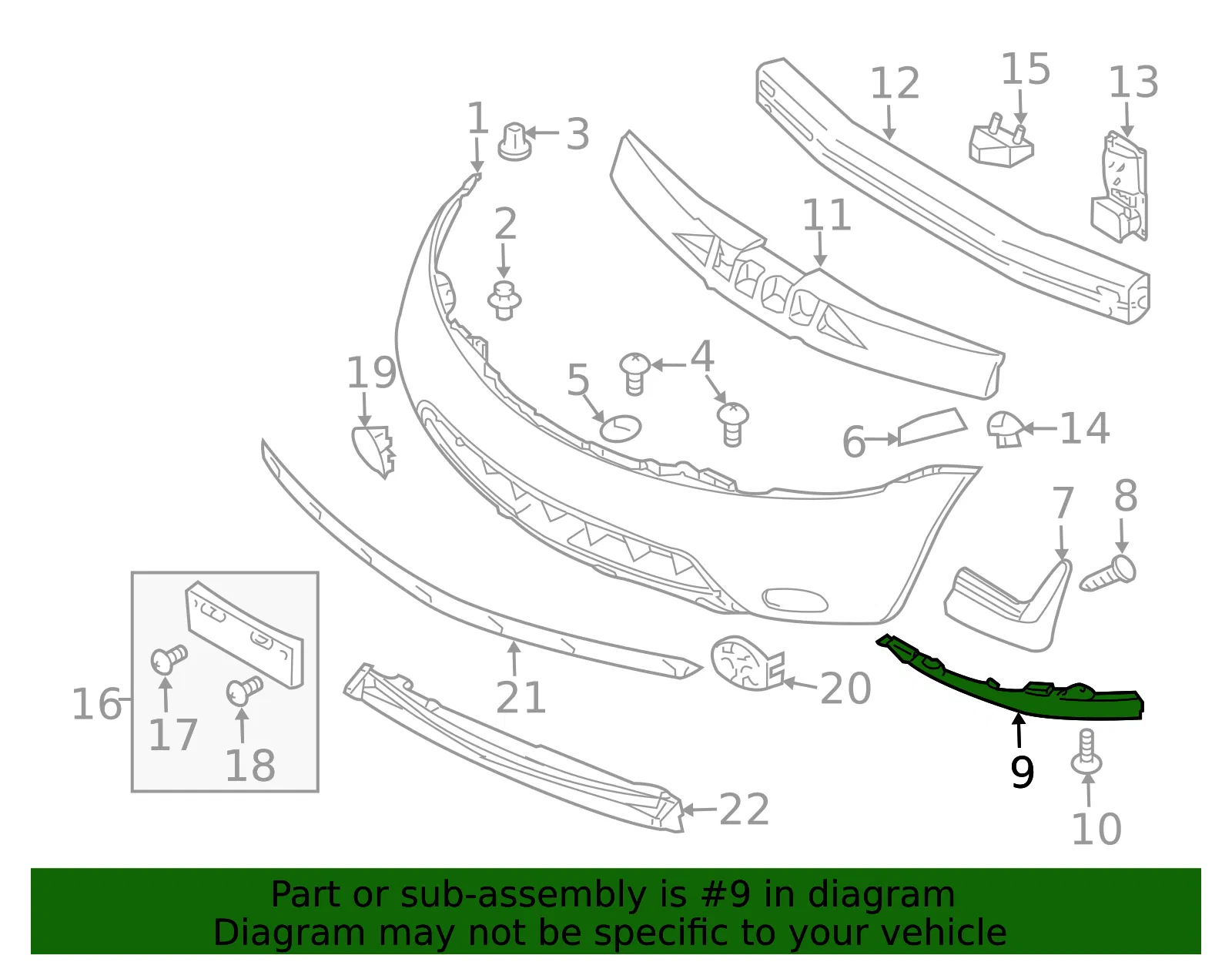 Under-Body Shield - Driver's Side (LH) - Nissan (62065-CA00A) - view 3