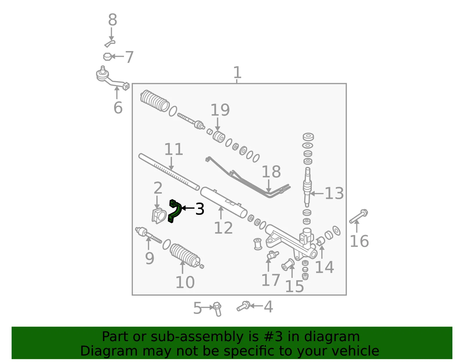 Mount Bracket - Kia (62460-3E000) - view 2