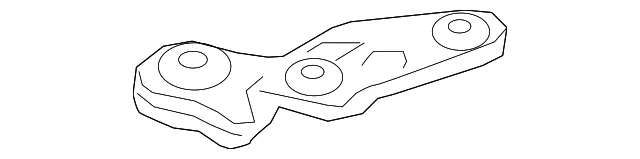 Rear Insulator Stay - Driver's Side (LH) - Kia (62476-C5100)