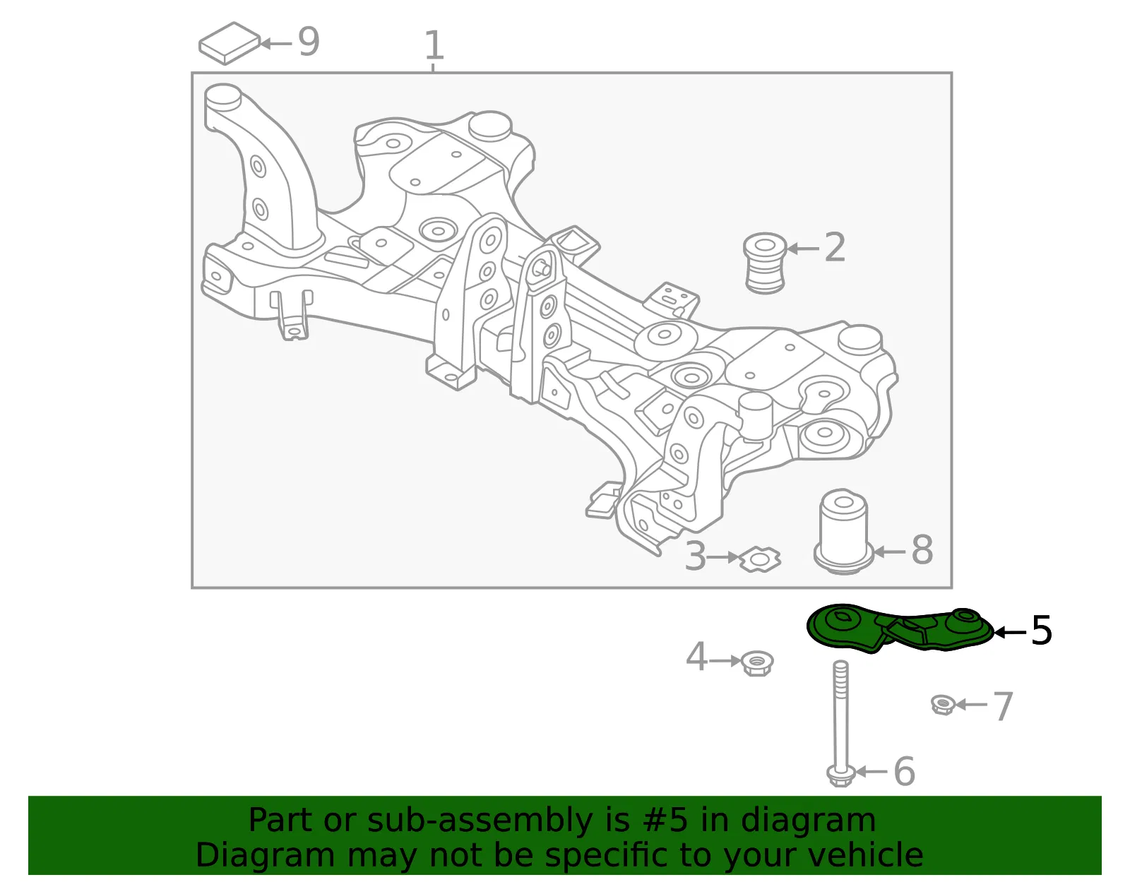 Bracket - Kia (62476-K4000) - view 2
