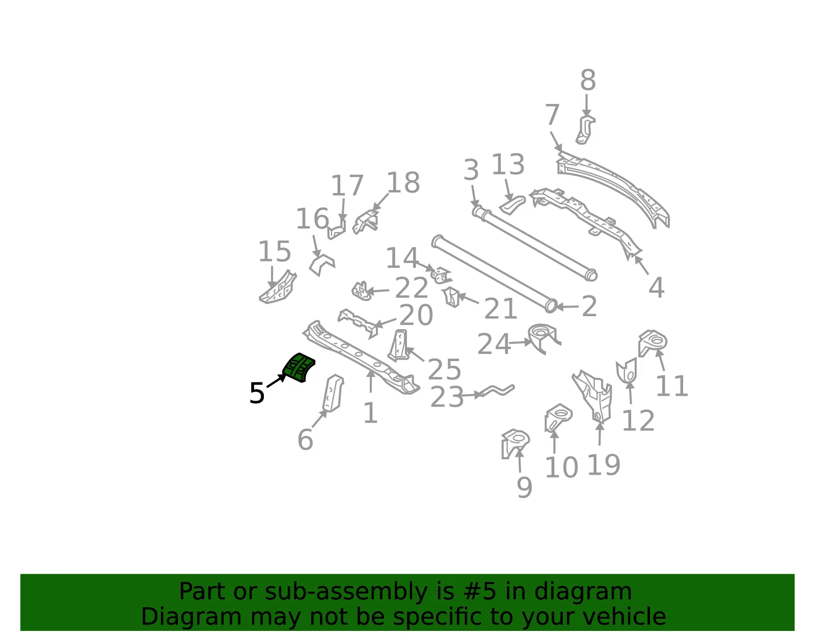 Bracket - Kia (62741-3E000) - view 2