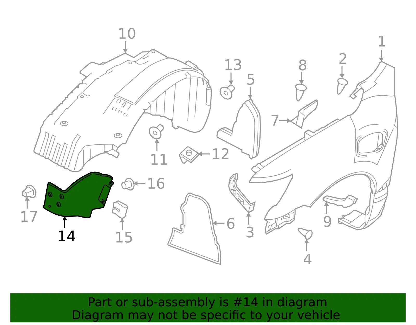 Protector - Driver's Side (LH) - Nissan (63845-EZ40B) - view 2