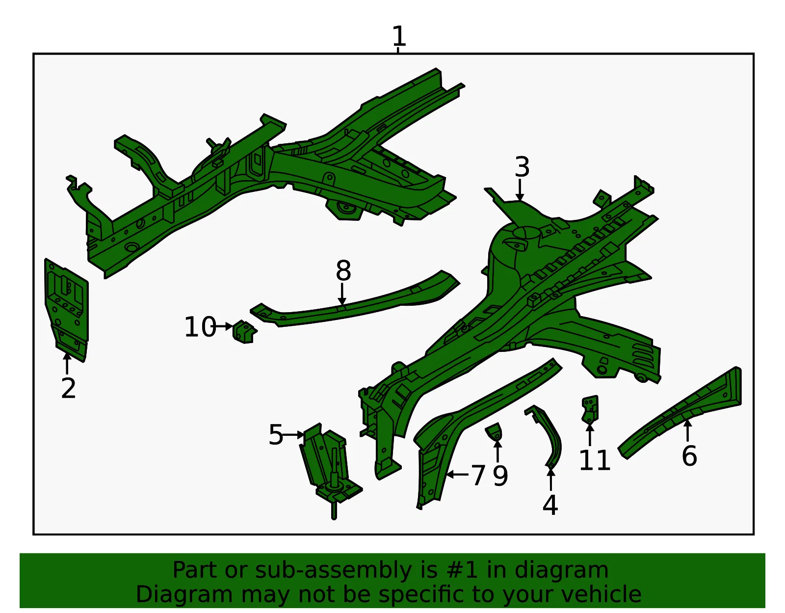 Rail Assembly - Kia (64500-L2000) - view 2