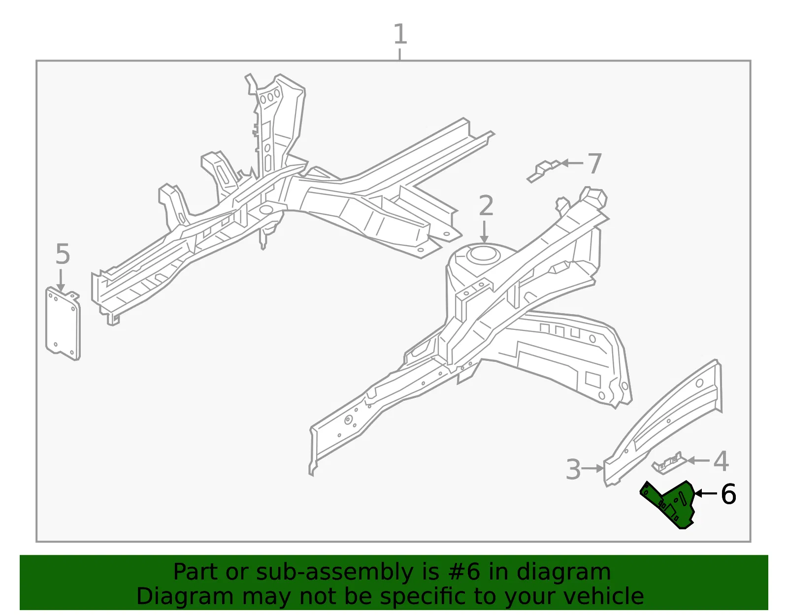 Front Mount Bracket - Kia (64577-K0000) - view 2