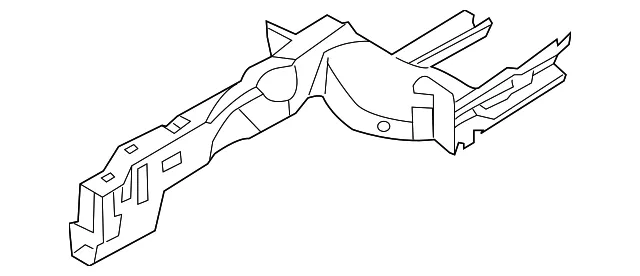 Lower Rail - Passenger Side (RH) - Kia (64602-3F100)