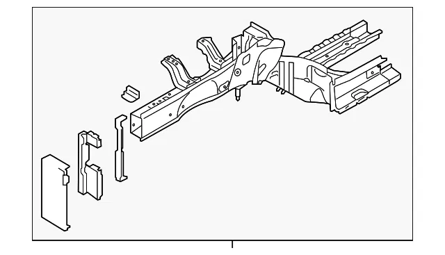 Rail Assembly - Passenger Side (RH) - Kia (64606-A7100)