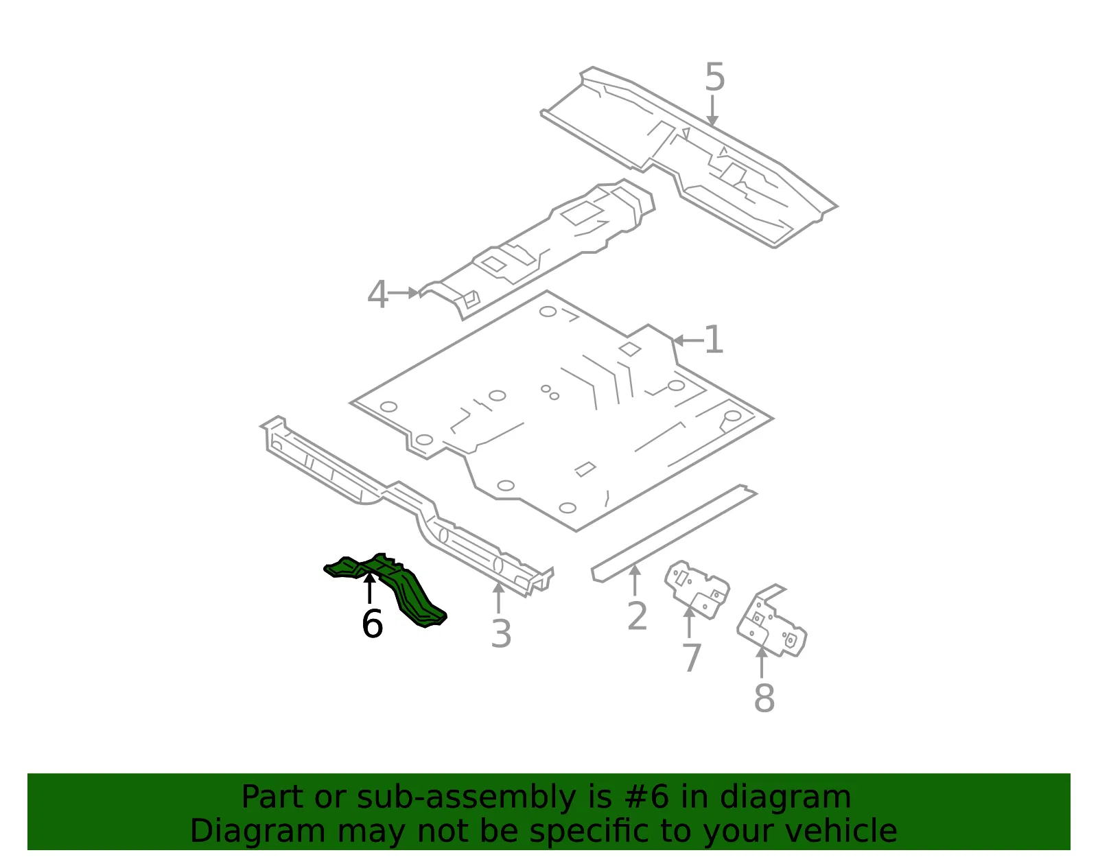 Support Bracket - Kia (65113-2F000) - view 2