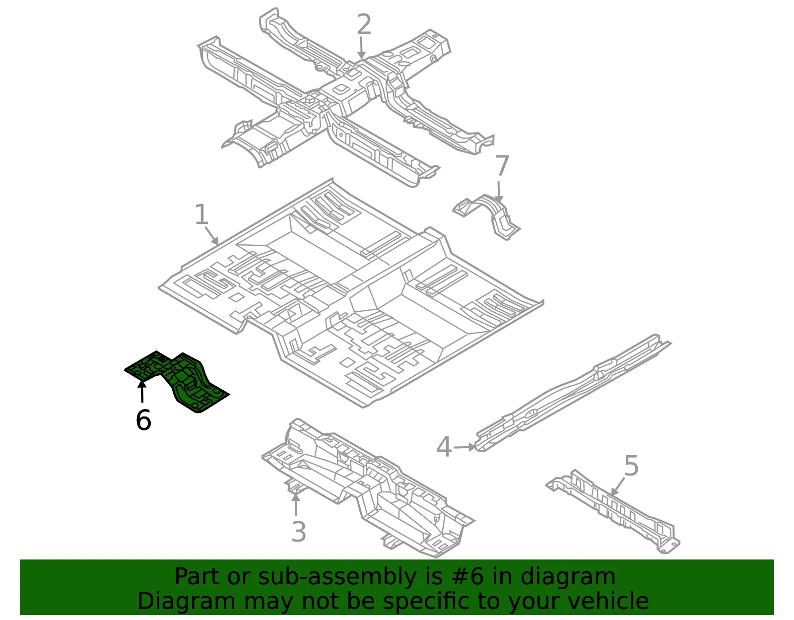 Bracket - Kia (65113-3F100) - view 2