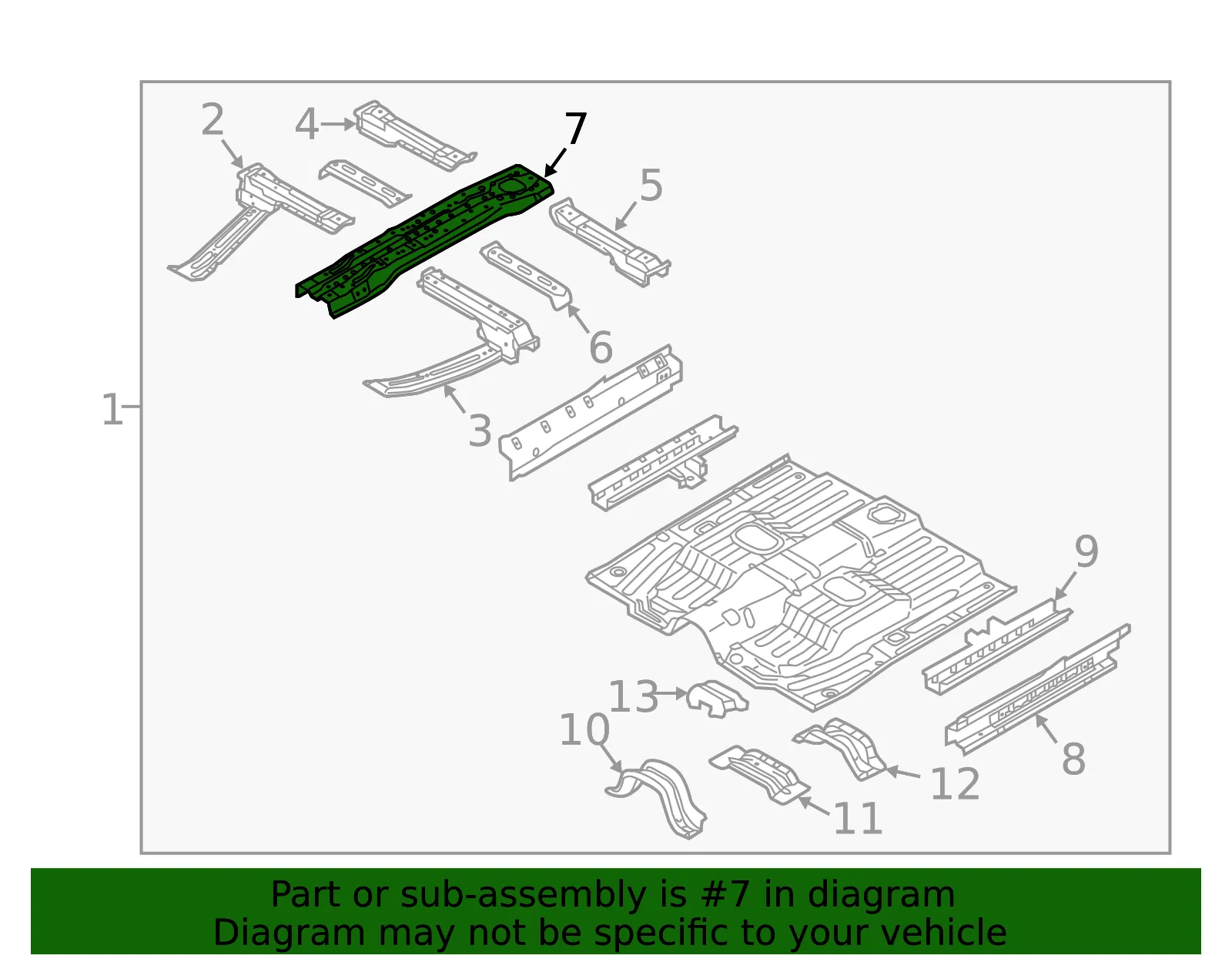 Center Support - Kia (65131-E4000) - view 2