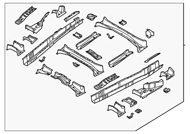 Floor Cross-Member - Kia (65200-R0400)