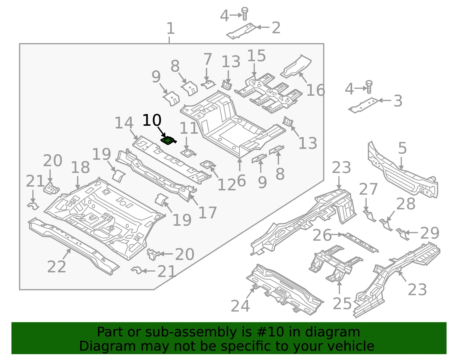 Bracket - Kia (65285-E6000) - view 2