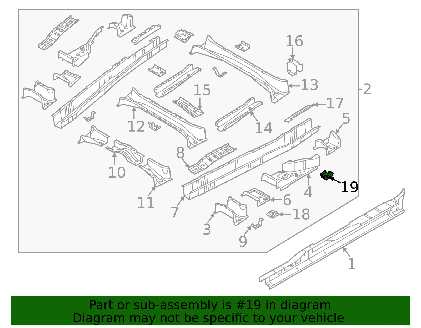 Mount Bracket - Kia (65311-R0000) - view 2