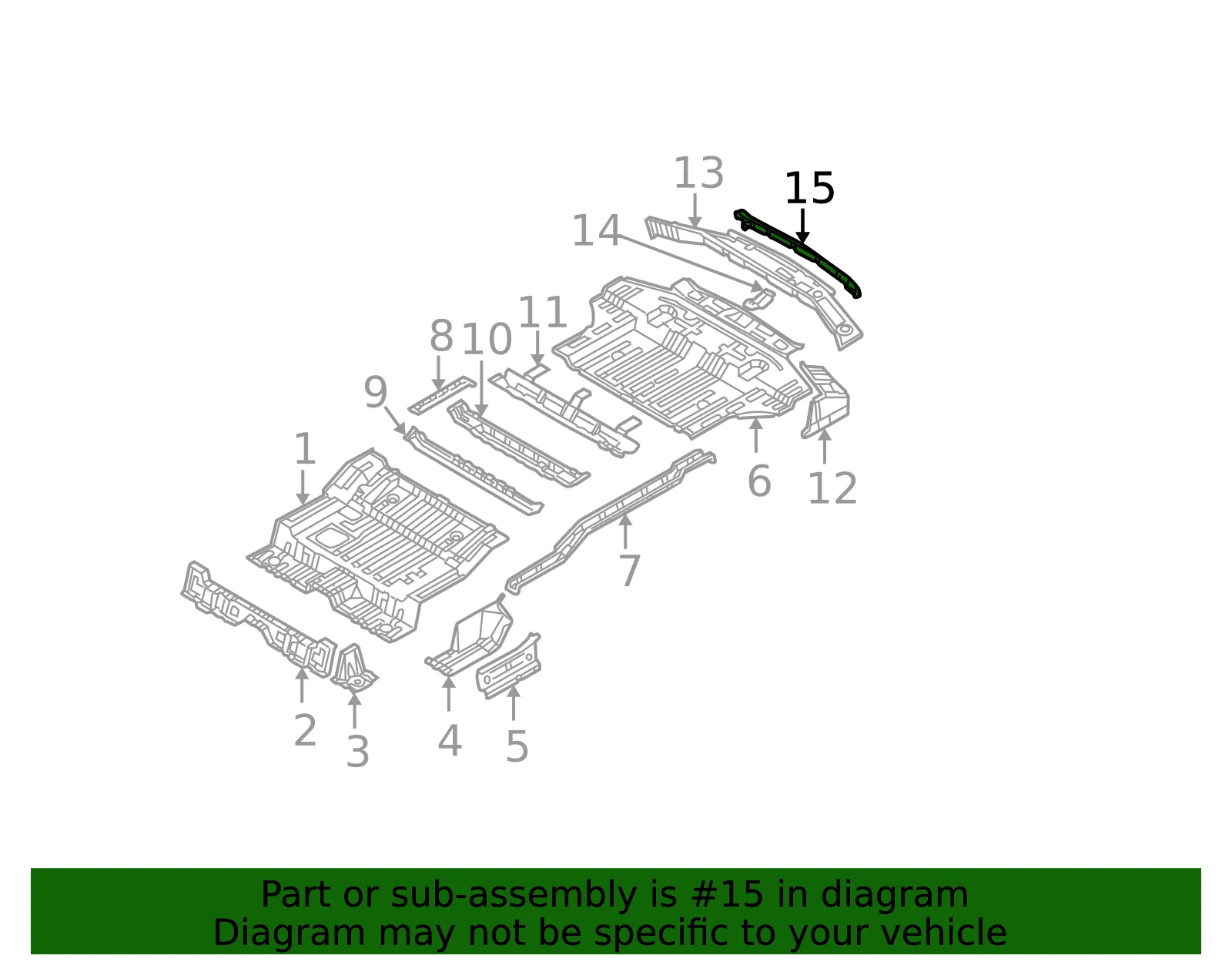 Rear Panel - Kia (65505-3E100) - view 2