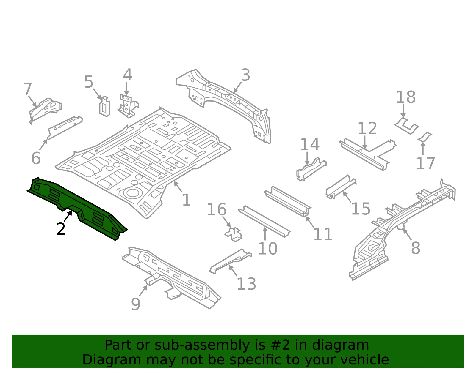 Center Panel - Kia (65521-1U020) - view 2