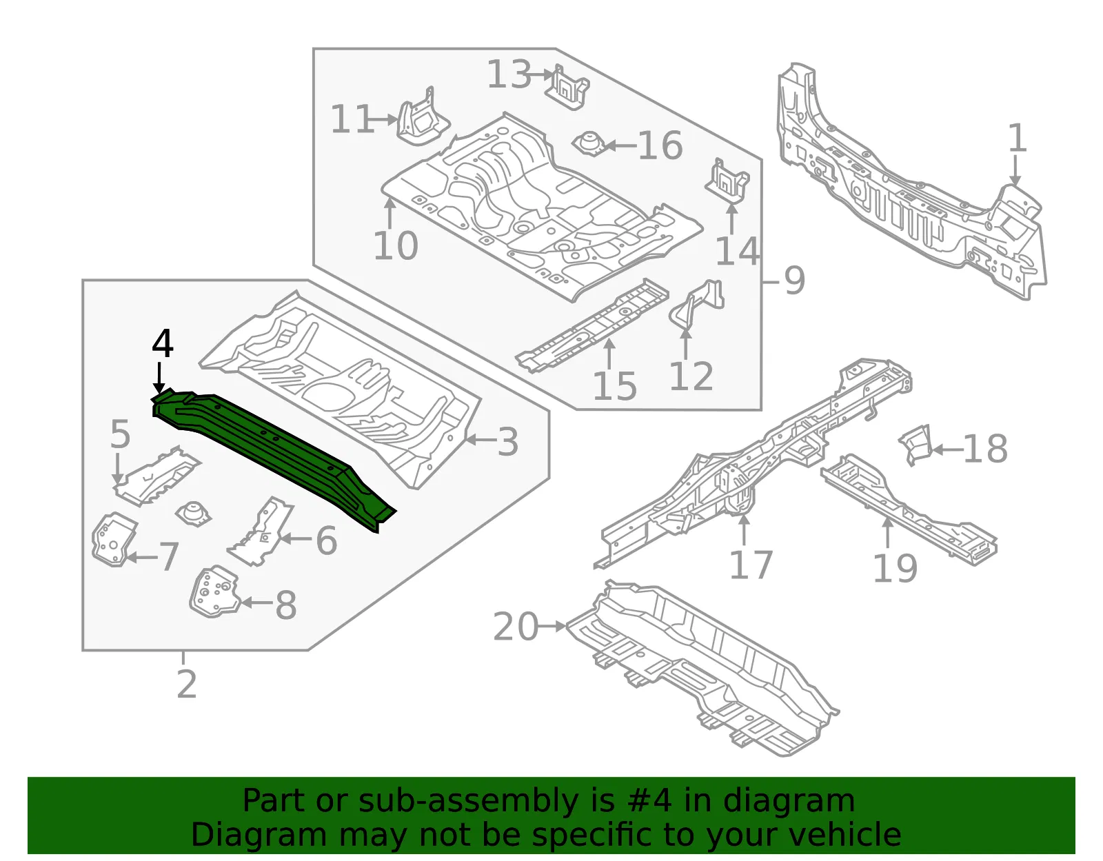 Front Extension - Kia (65521-A7000) - view 2