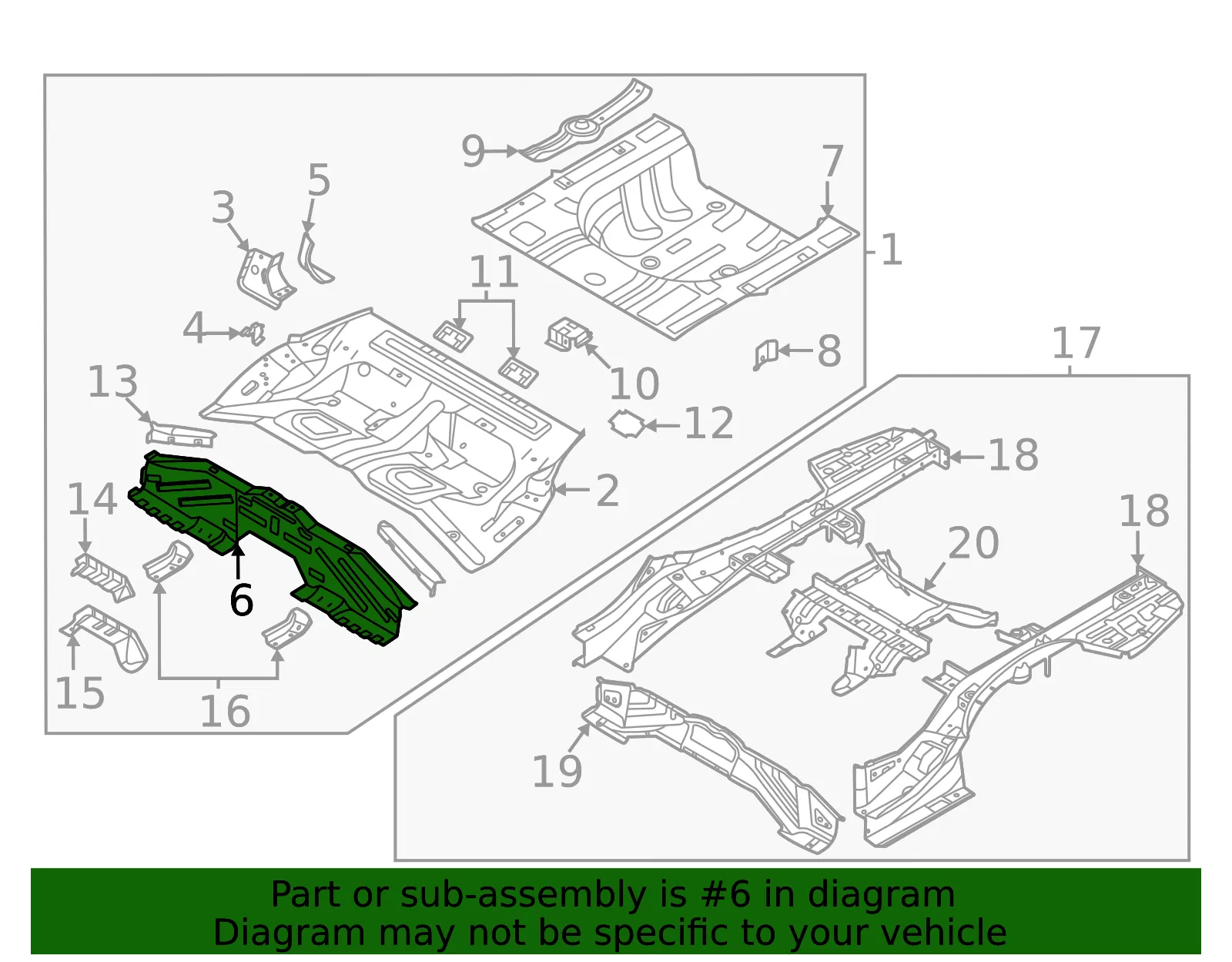 Front Extension - Kia (65521-L2000) - view 2