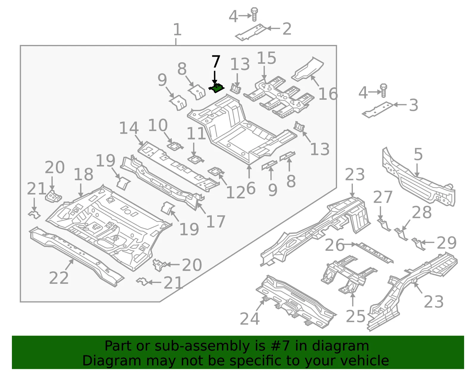 Bracket - Passenger Side (RH) - Kia (65537-E6000) - view 2
