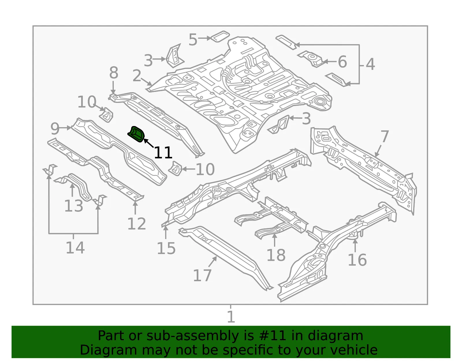 Support Bracket - Kia (65617-D3000) - view 2