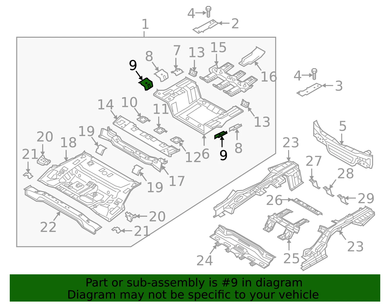 Bracket - Driver's Side (LH) - Kia (65631-E6000) - view 2