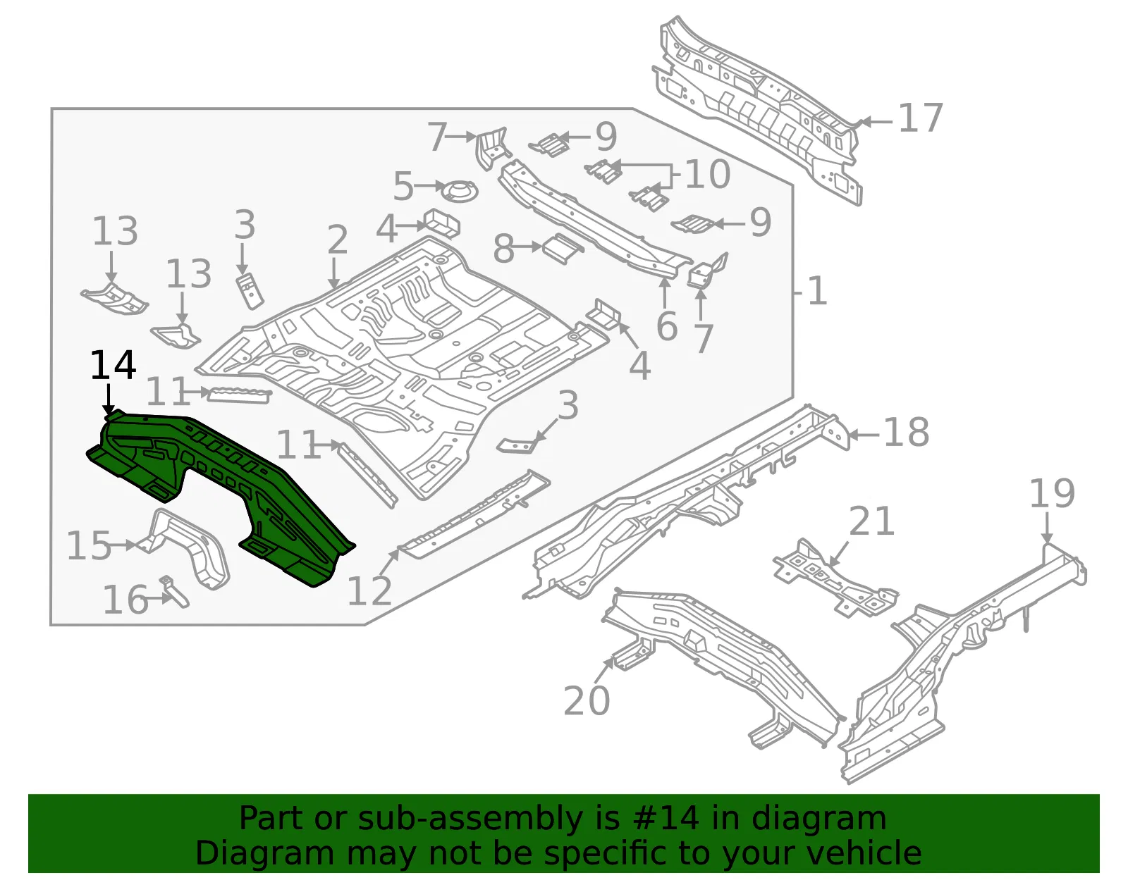 Front Plate - Kia (65631-Q5000) - view 2