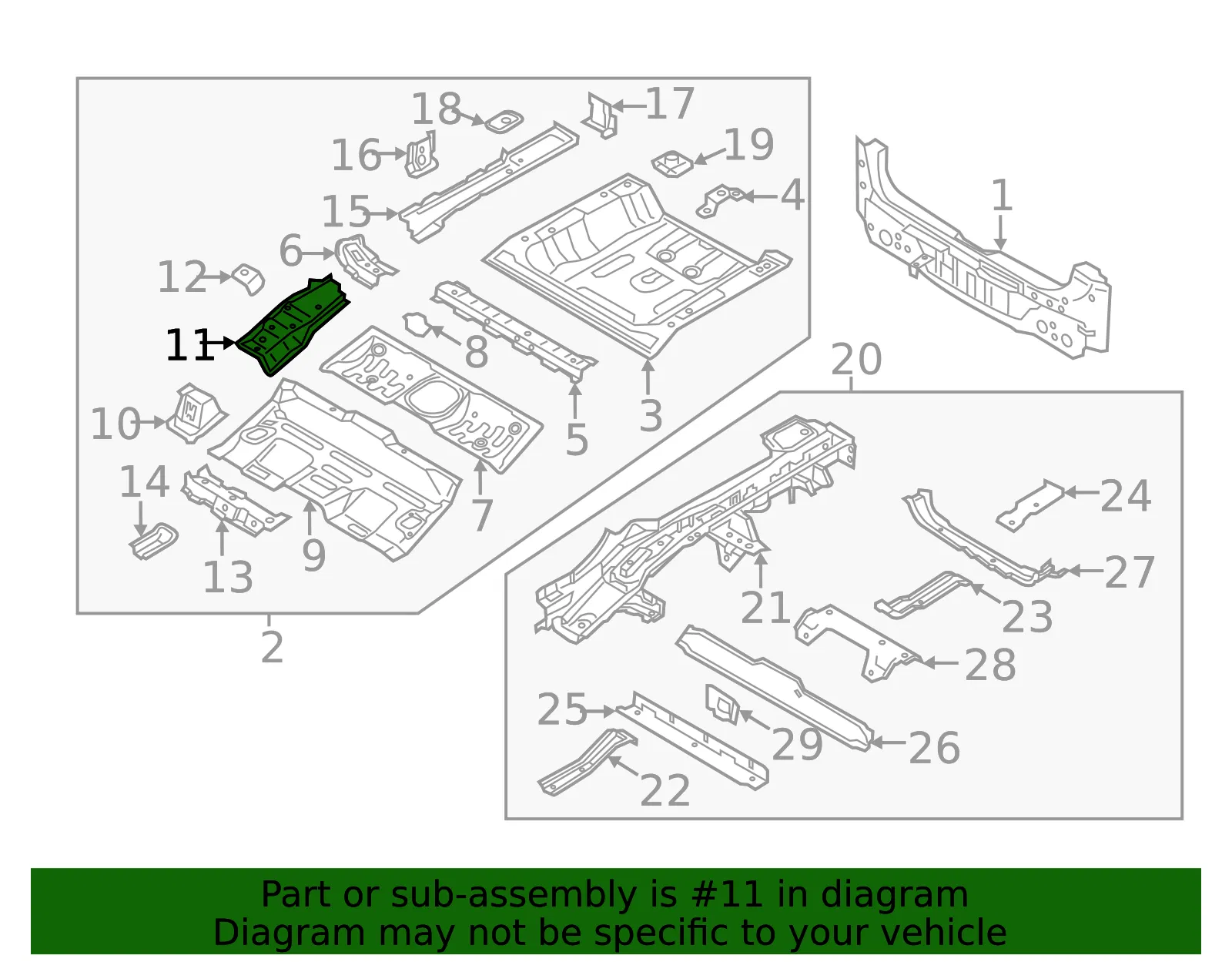 Front Outer Panel - Kia (65635-G5000) - view 2