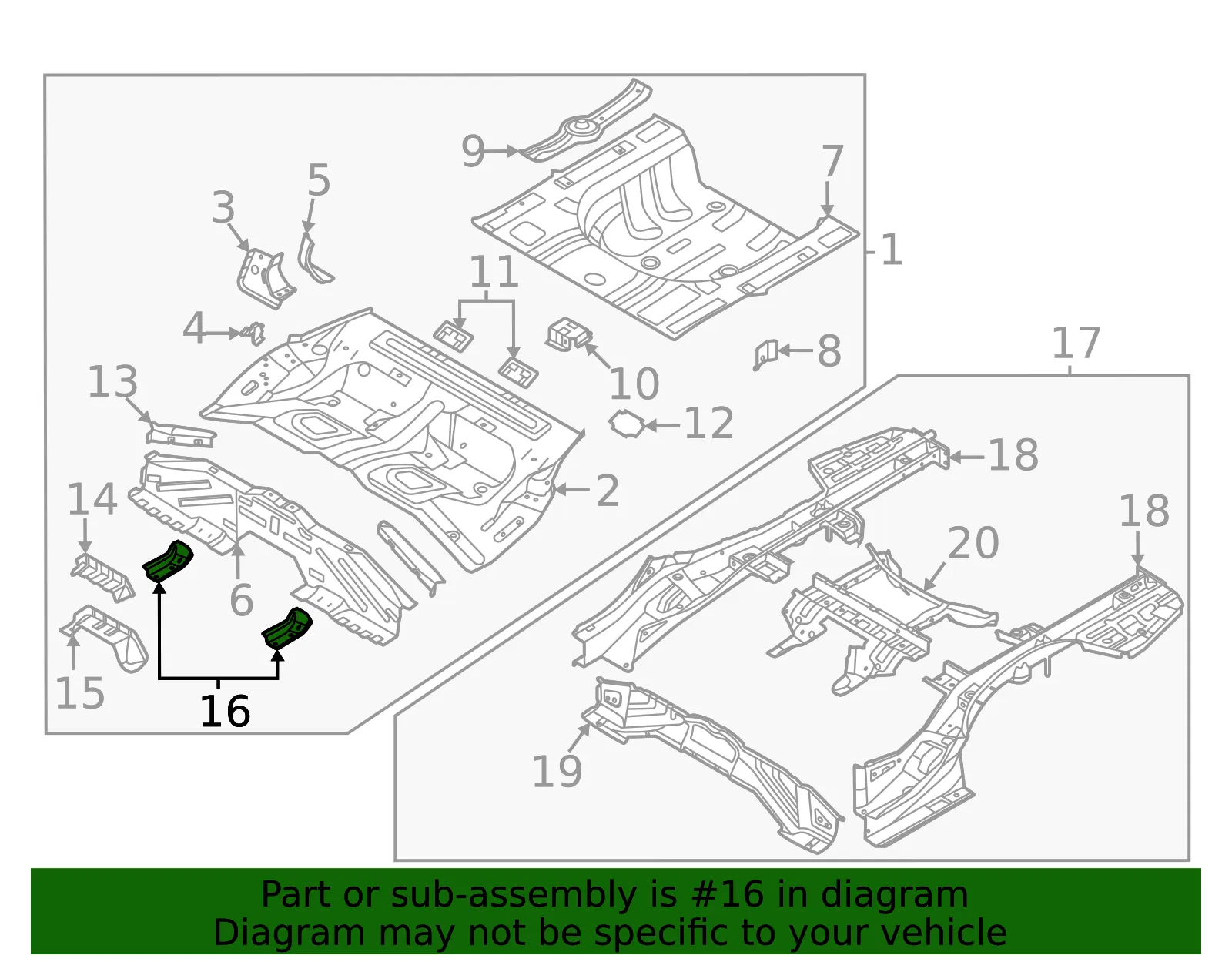Extension Panel - Kia (65635-L2000) - view 2