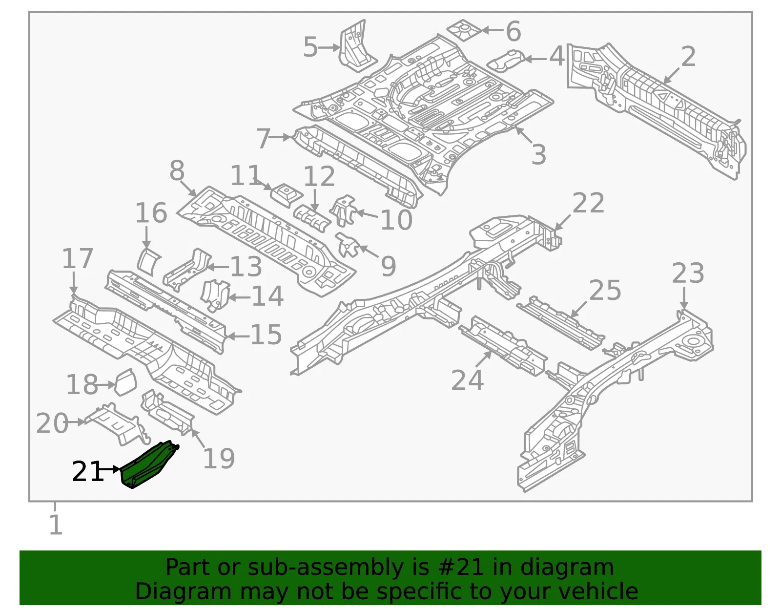 Lower Extension - Kia (65645-P0000) - view 2