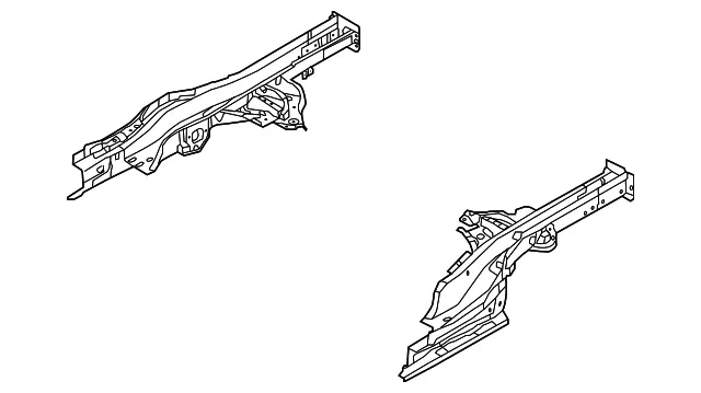 Side Rail - Passenger Side (RH) - Kia (65720-E4000)